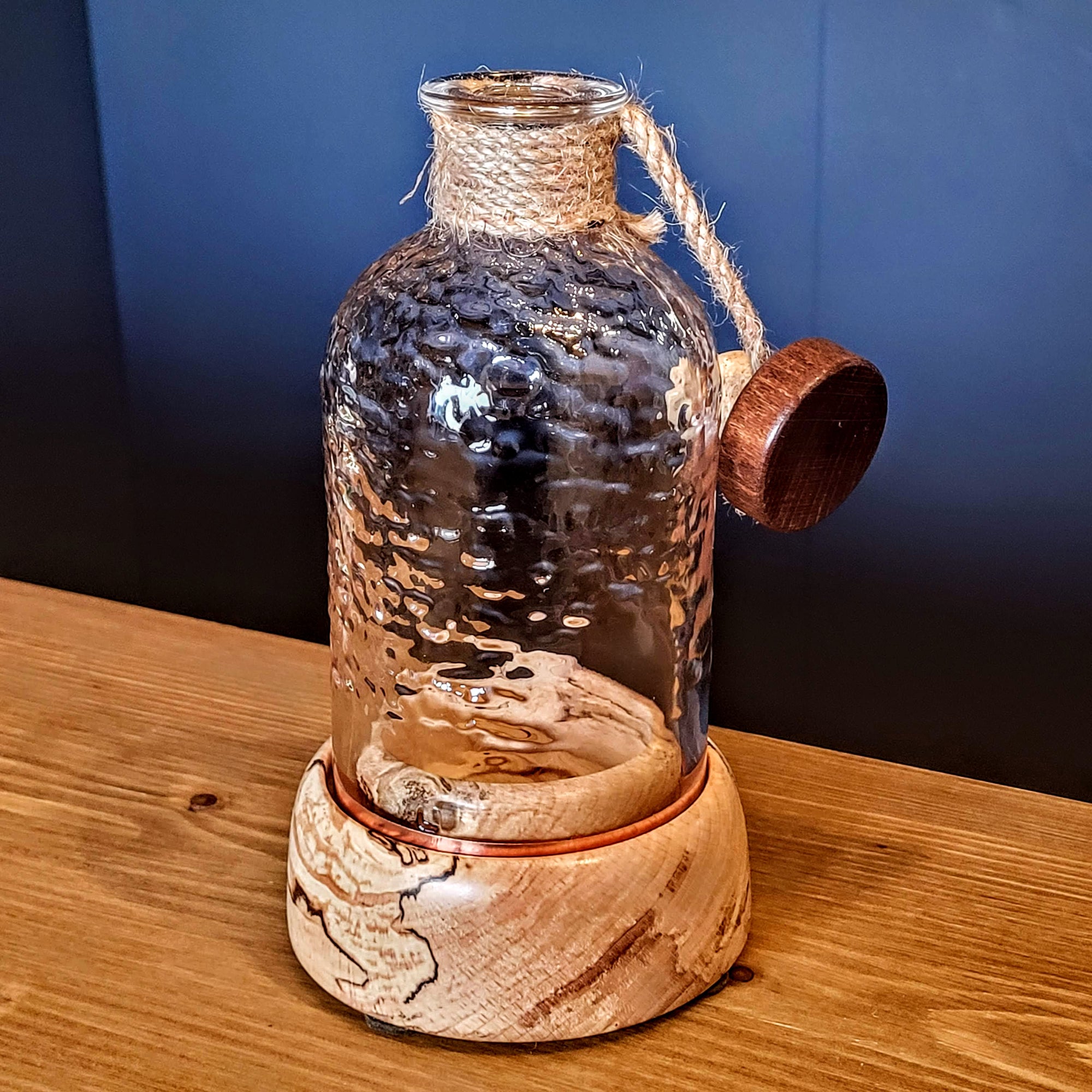 Whitby Distillery Upcycled Bottle Tealight